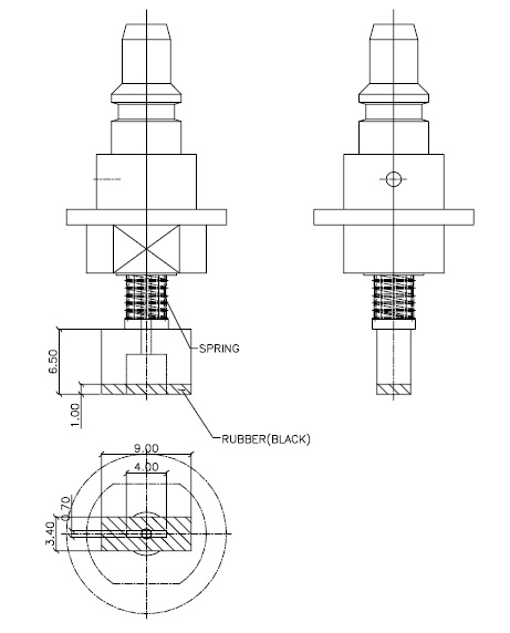 Cutomized nozzle for juki Roll Label Feeder